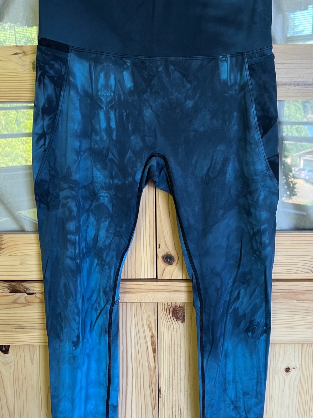 Born Primitive Black and Blue Tie-Dye High-Waist Leggings